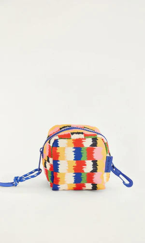 Nécessaire caçula quadriculada bosque dos pássaros