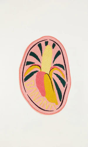 Mouse pad banana rosa